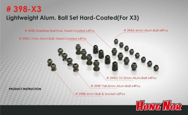 Lightweight Aluminium Ball Set Hard-Coated