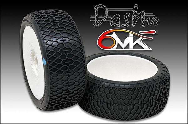6Mik Dash Intermedie Gomme Complete 1:8 Buggy (2pz) INCOLLATE
