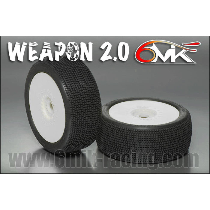 6Mik Weapon 2.0 00\18 Gomme Complete 1:8 Buggy (2pz) INCOLLATE